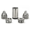 10″L Stainless Steel Modular Solvent Trap Kit 1.58″OD (1/2×28 and 5/8×24)