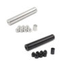 6″Lx1.05″OD Aluminum Solvent Trap Kit with Dry Storage Cups (1/2×28 or 5/8×24)