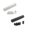 6″Lx1.05″OD Aluminum Solvent Trap Kit with Dry Storage Cups (1/2×28 or 5/8×24)