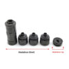 6.6inch Modular Solvent Trap Stainless Steel Booster Inside 7.2mm Hole .28Cal